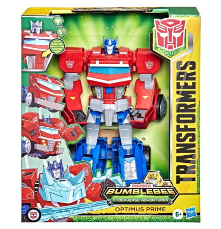 Трансформер Transformers Cyberverse Adventures Оптимус Прайм F2731, красный/синий